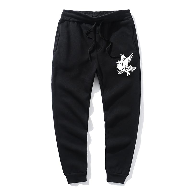 2020Love Lil.Peep Men’s Women’s Pants Multi-pocket Hip Hop Pants Men’s Pants Men’s Jogging Clothes Bird Print Pants Sweatpants