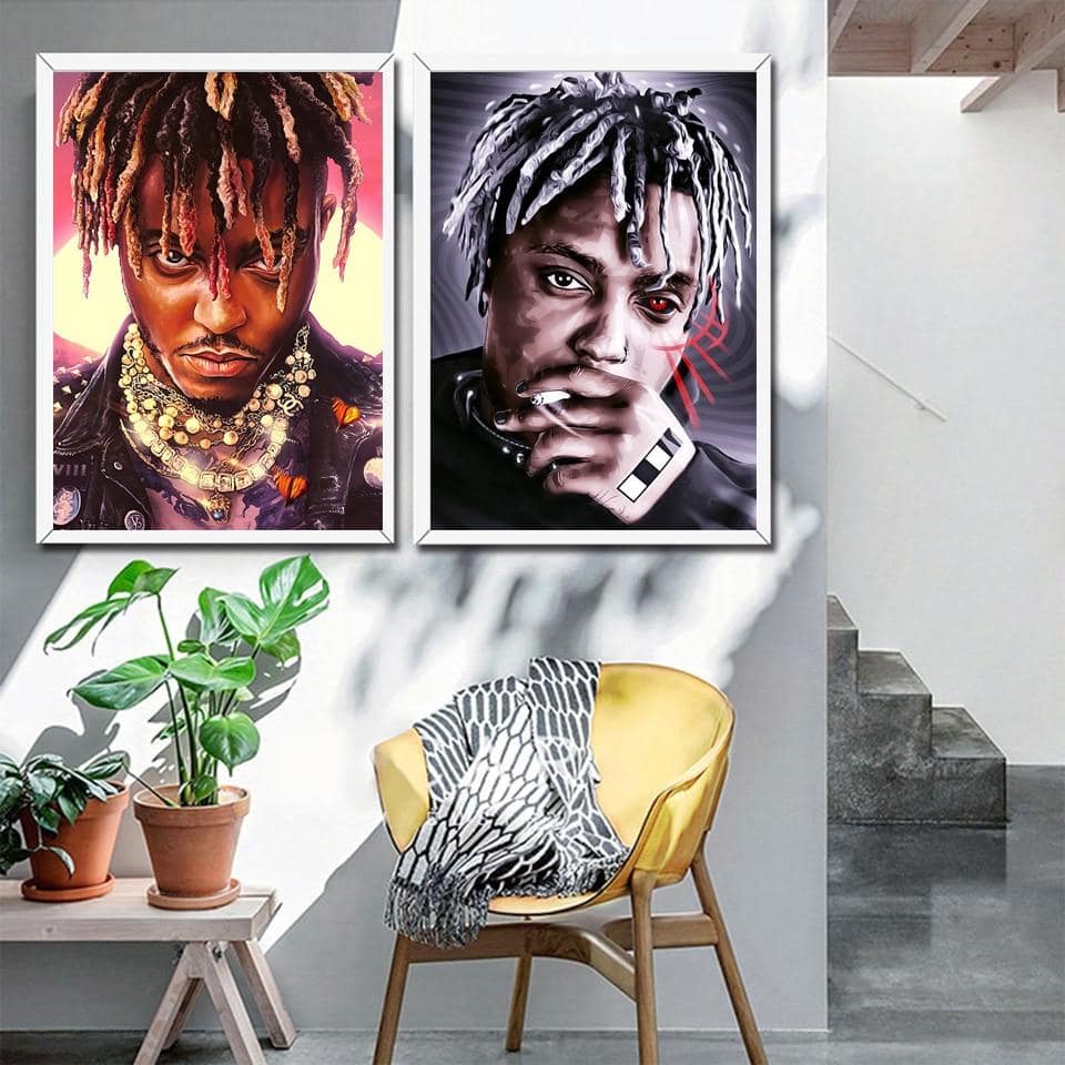 Juice Wrld  Portraits Ink on Canvas