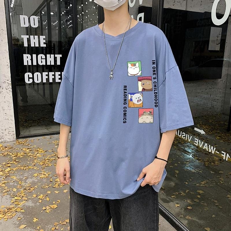 Men’s Cotton Fashion Tshirt Mens Summer T-shirts 5XL Male Oversized Tee Shirts Funny Casual T Shirt Tee For Man Xxxtentacion